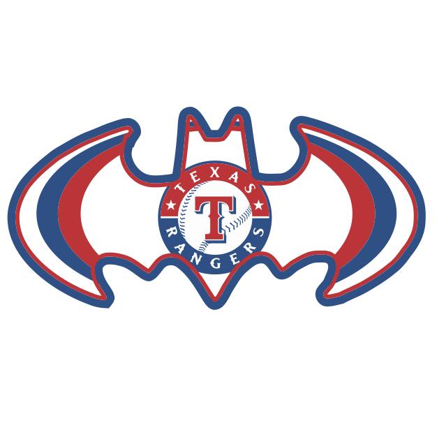 Texas Rangers Batman Logo fabric transfer
